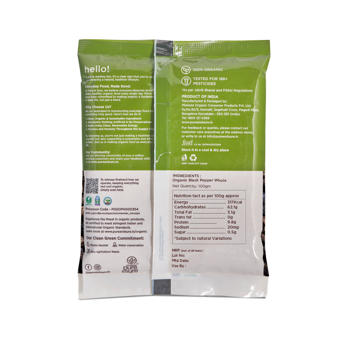 Organic Black Pepper Powder-100g