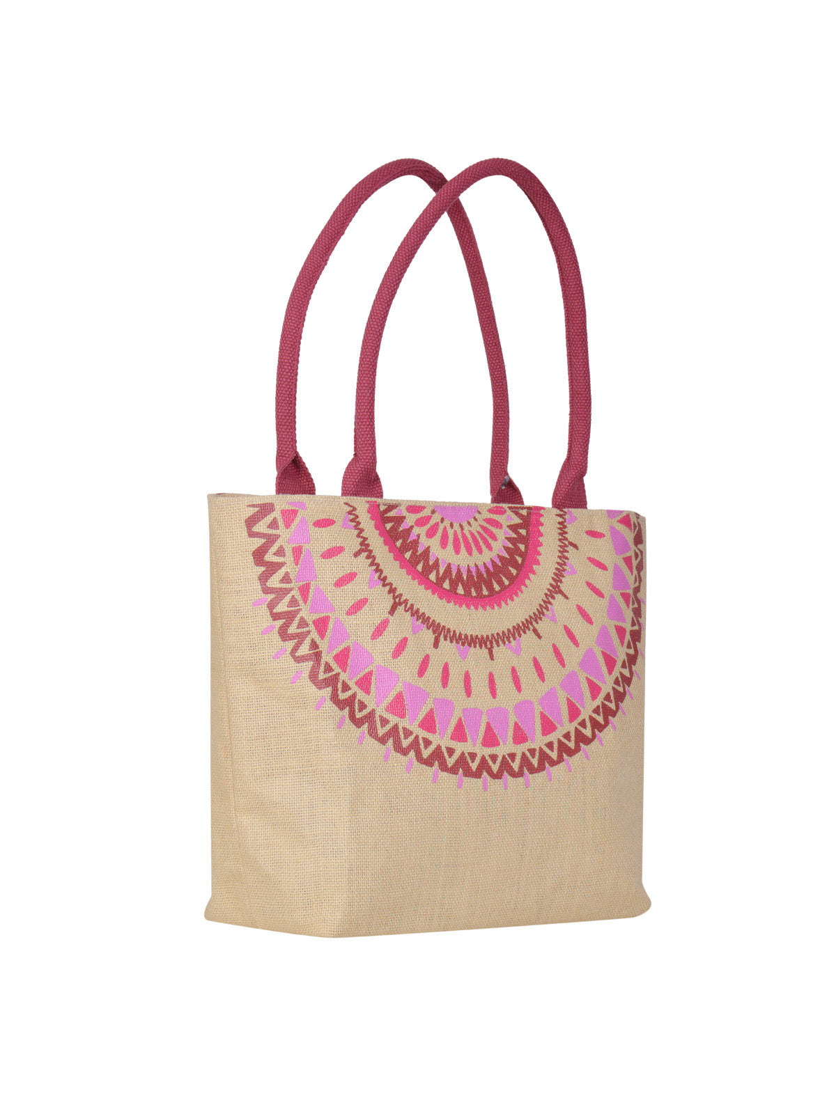 Jute Cottage Mandala Neck Print Bag