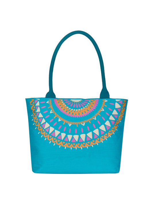 Jute Cottage Mandala Neck Print Bag
