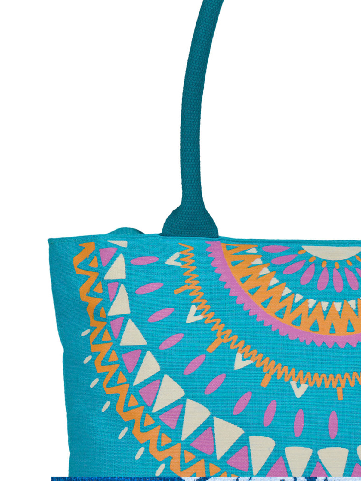 Jute Cottage Mandala Neck Print Bag
