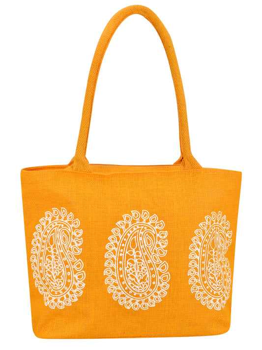 Jute Cottage Mango Print Jute Bag