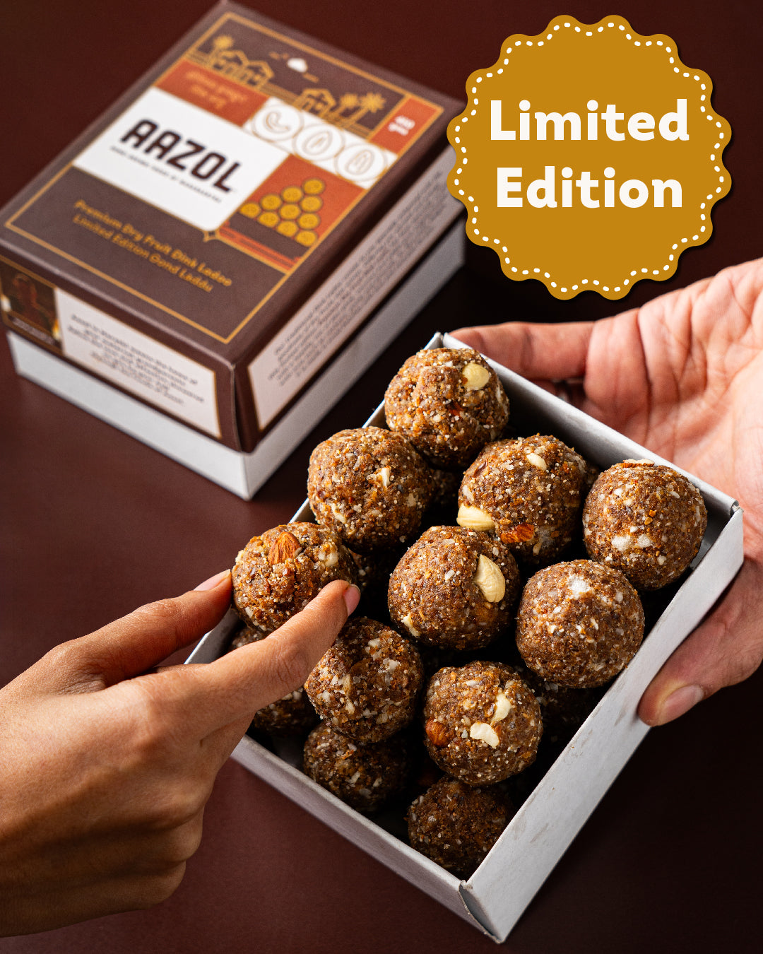 Premium Dry Fruit Gond Laddu: Limited Edition Dink Ladoo - 450g