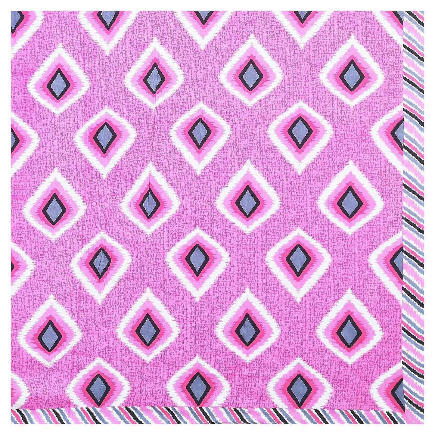 100% Pure Cotton Traditional Printed Bedsheet for Double Bed King Size Bedsheet with 2 Pillow Covers