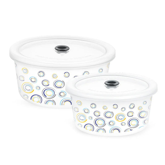 Borosil Larah Opalware Jupiter Storage Bowls Set