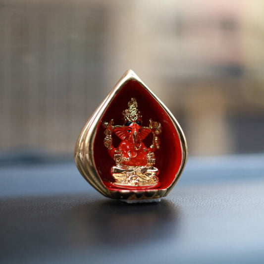 Svastika Modak Ganesha Murti for Car Dashboard