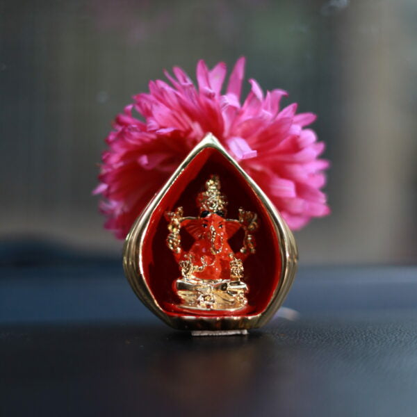 Svastika Modak Ganesha Murti for Car Dashboard