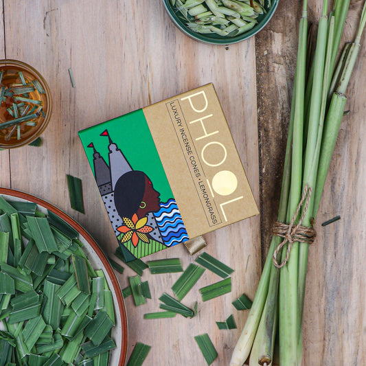 Phool Natural Incense Cones Lemongrass Bundle Packs