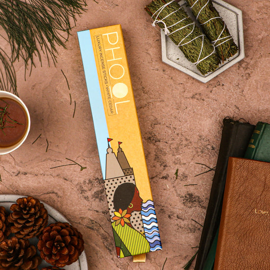 Phool Natural Incense Sticks White Cedar Bundle Packs