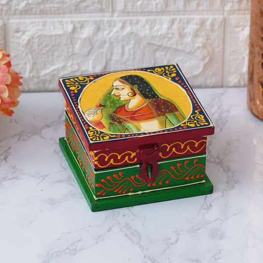 Handcrafted Wooden Jewellery Box: Elegant Storage for Your Treasures