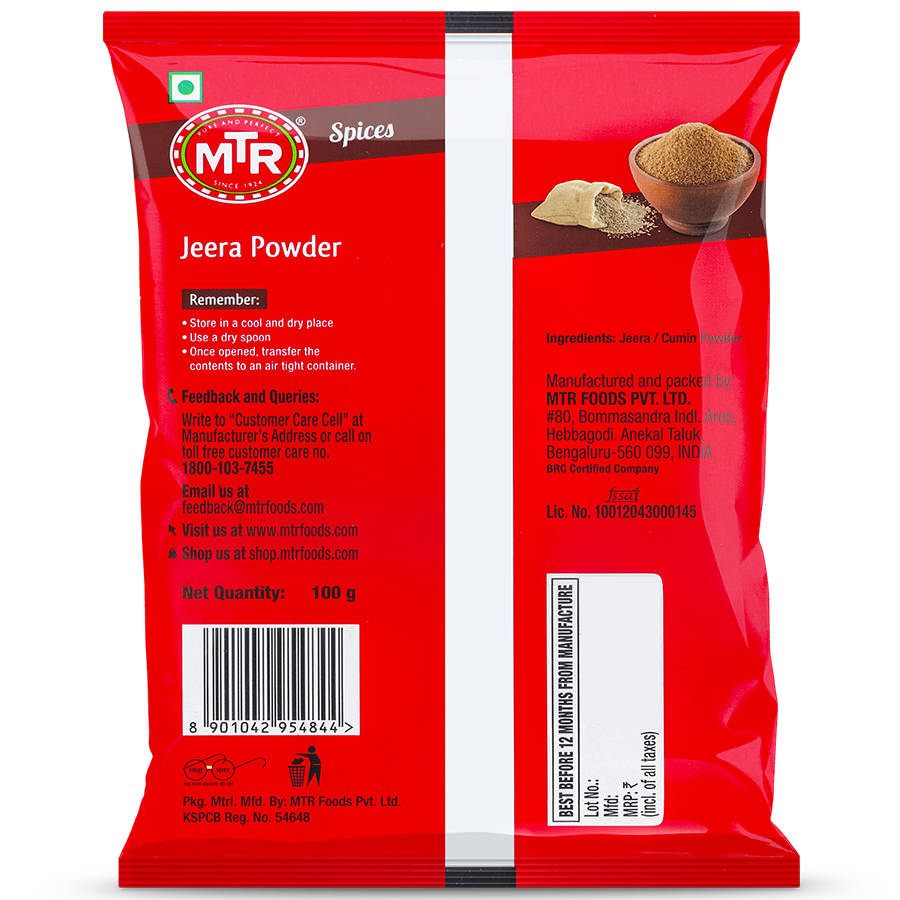 MTR Jeera Cumin Powder 100 g