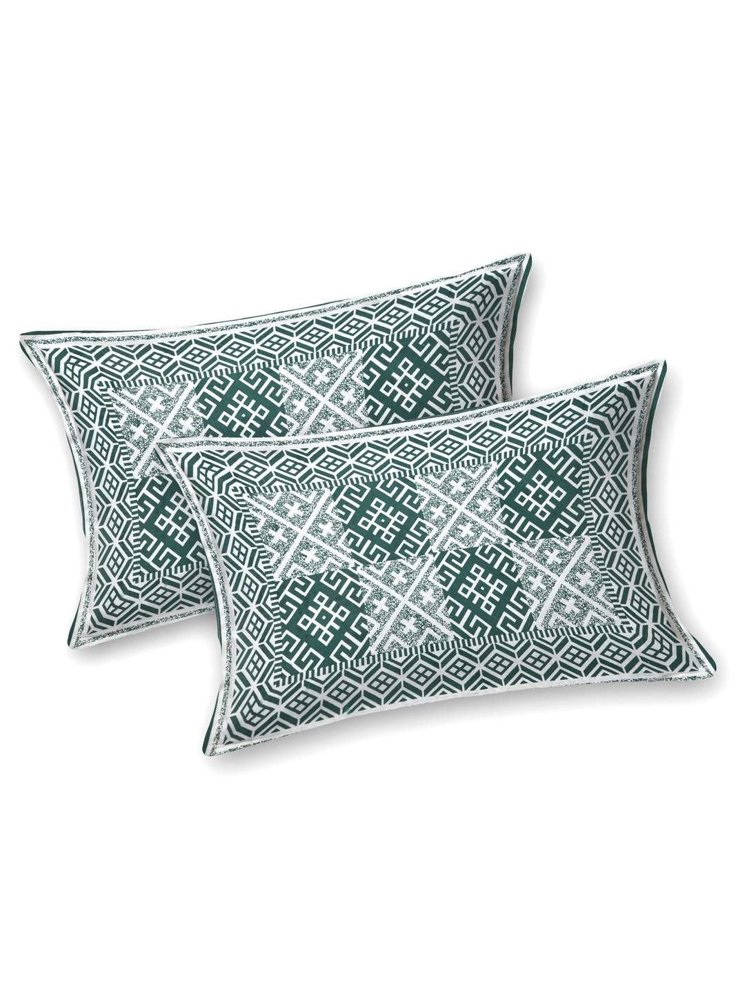 100% Pure Cotton Traditional Printed Bedsheet for Double Bed King Size Bedsheet with 2 Pillow Covers