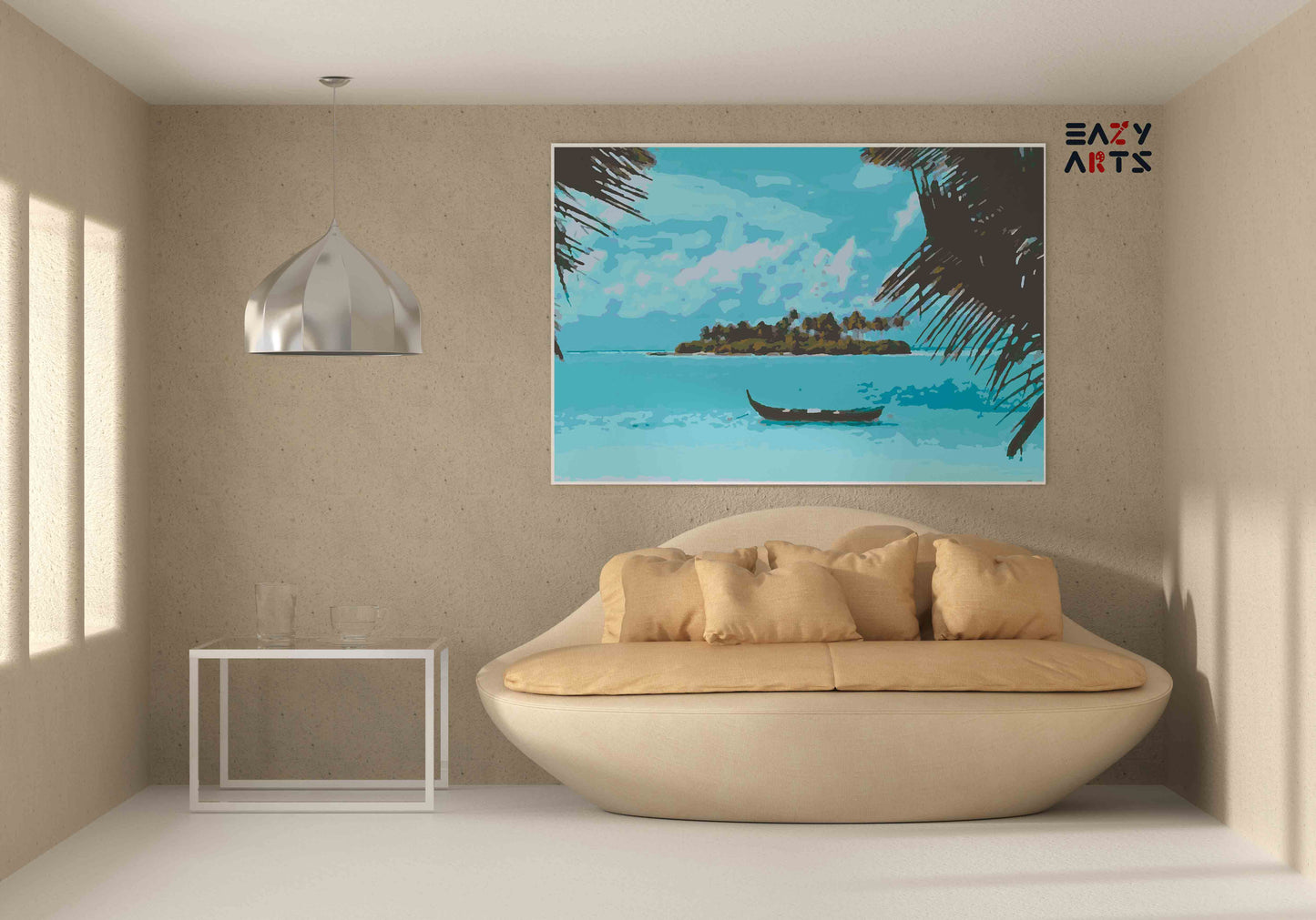 Lakshadweep Island paint by numbers kit