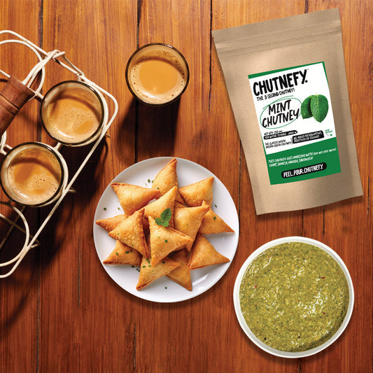 Mint Chutney | North Indian Style | Medium Spicy | 250g (makes 1000 ml chutney)