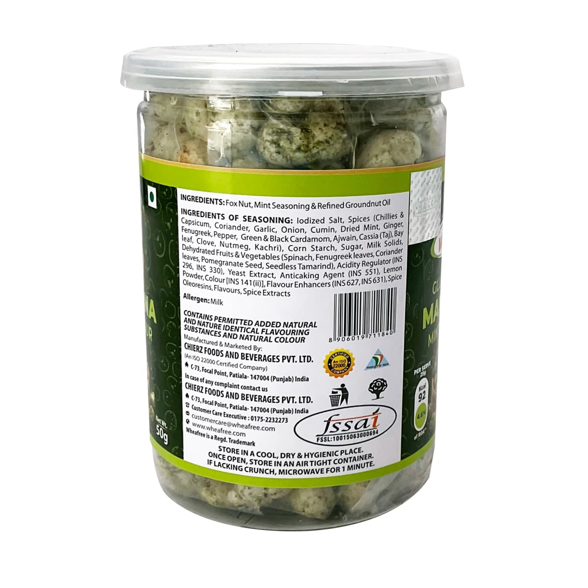 Gluten Free Makhana - Mint Flavour (50g)