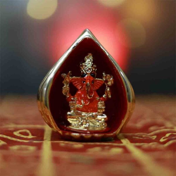 Svastika Modak Ganesha Murti for Car Dashboard