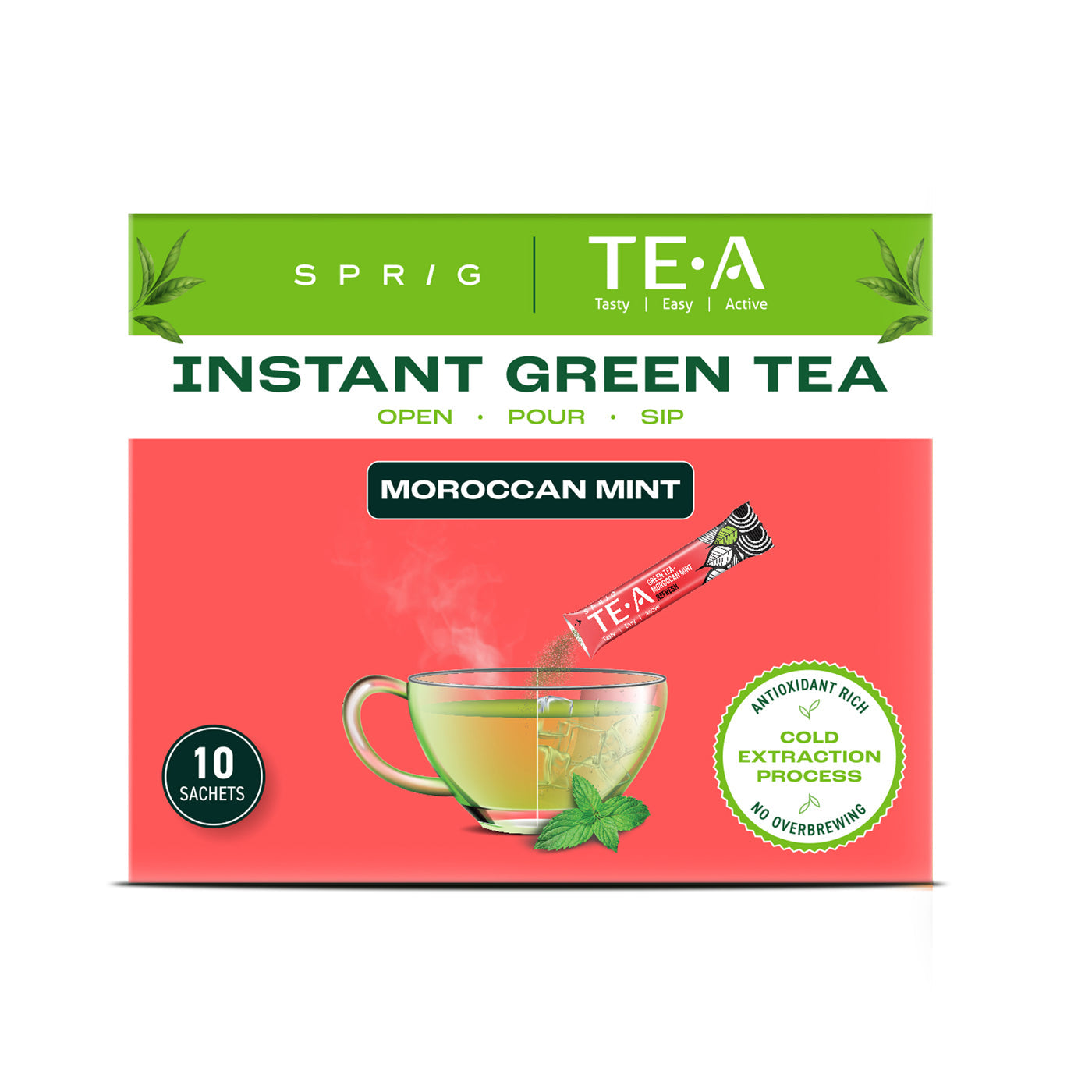 TE.A Instant Green Tea & Moroccan Mint