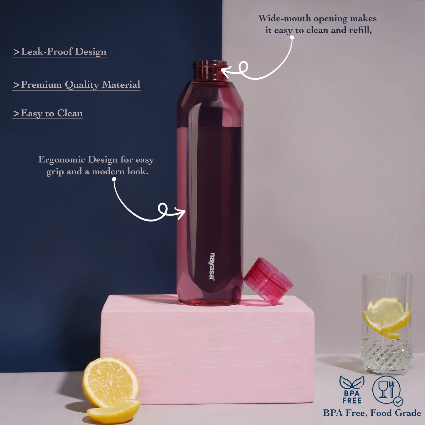 Nayasa Space Plastic PET Water Bottle