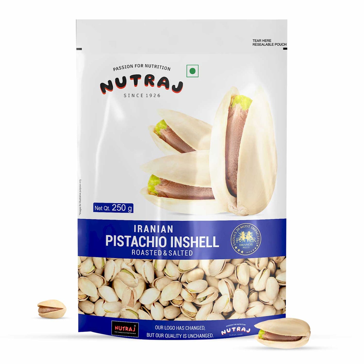 Nutraj Iranian Roasted & Salted Pistachios Inshell (Pista) 250gm