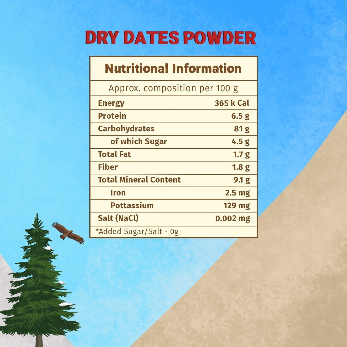 Dry Dates Powder - Pack of 3