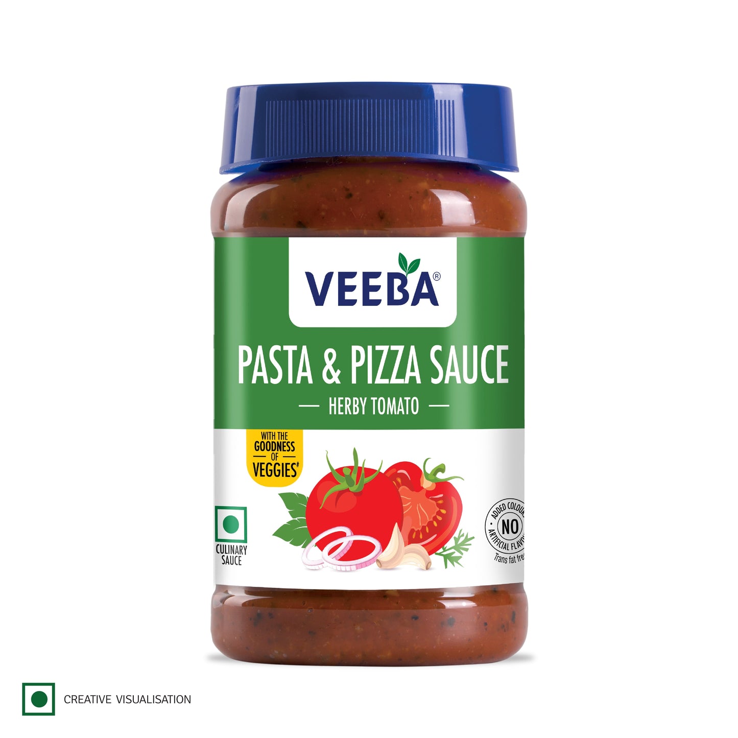 VEEBA PASTA & PIZZA SAUCE HERBY TOMATO (525g)