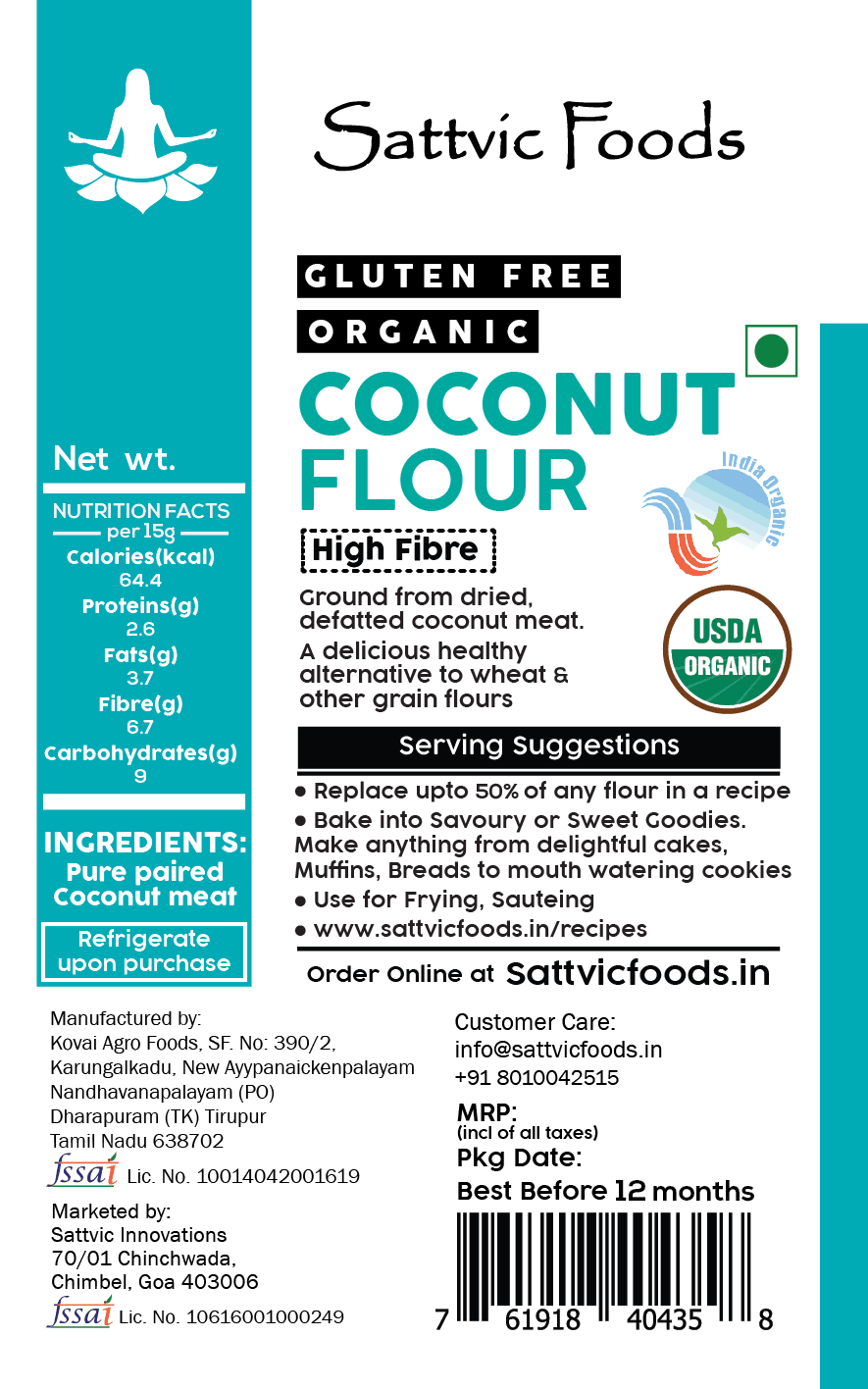 Coconut Flour | Defatted | Keto-Friendly