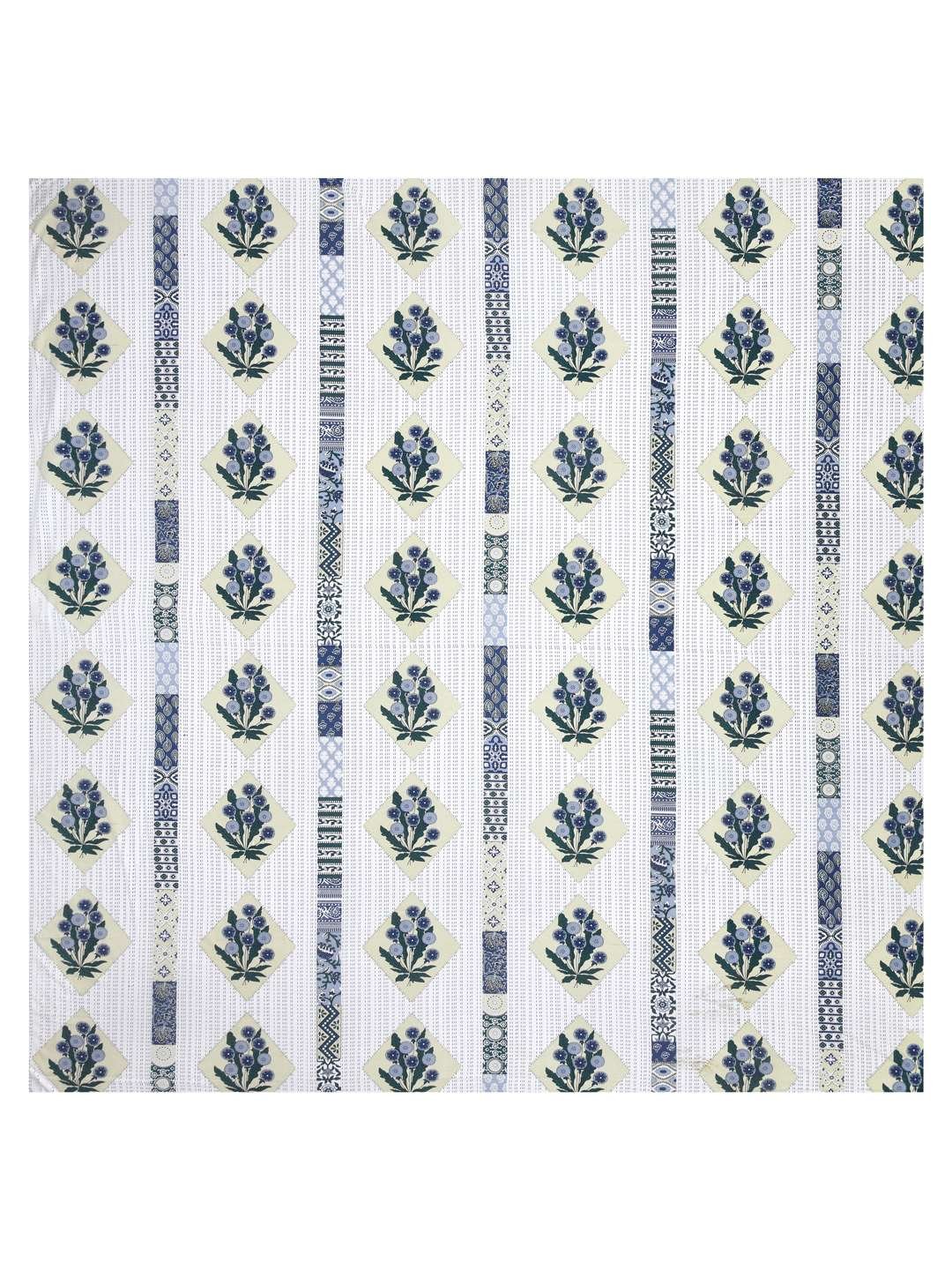 100% Pure Cotton Traditional Printed Bedsheet for Double Bed King Size Bedsheet with 2 Pillow Covers