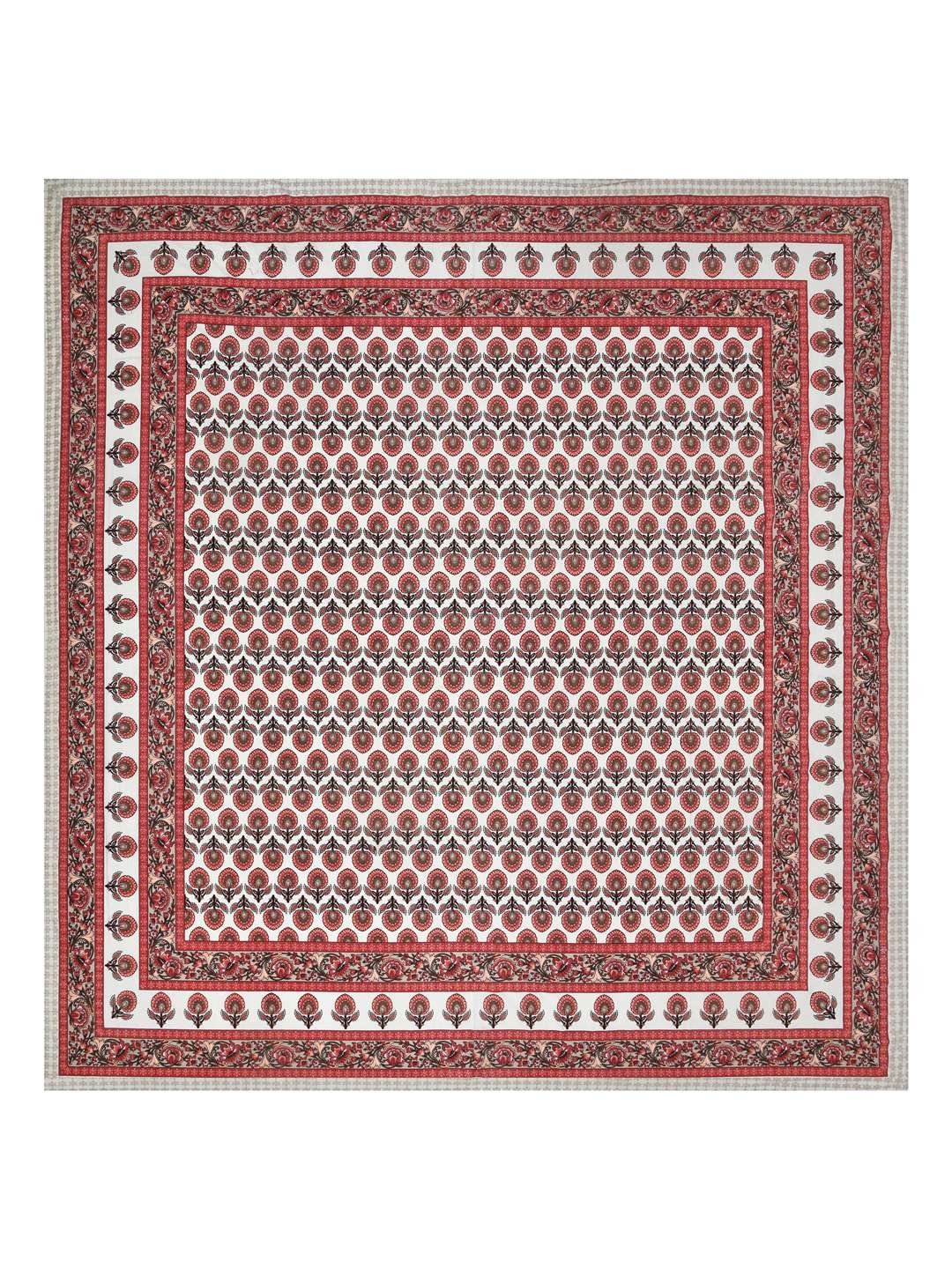 100% Pure Cotton Traditional Printed Bedsheet for Double Bed King Size Bedsheet with 2 Pillow Covers