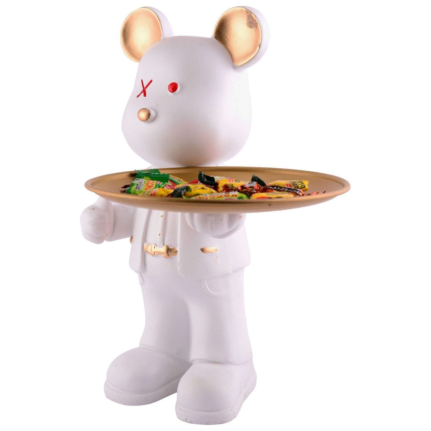 Cool Taddy Bear Showpiece for Home Decorative Showpiece | Taddy Bear with Paltter Statue for Home Decor Showpiece | Home Kitchen Decor | Office Decorative Item -9