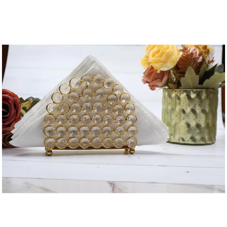 Centralit Crystal Napkin Paper Holder Facial Tissues Napkin Organizer Mails Letters