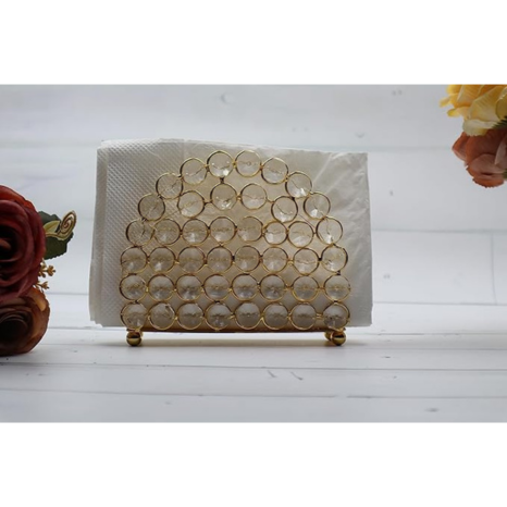 Centralit Crystal Napkin Paper Holder Facial Tissues Napkin Organizer Mails Letters