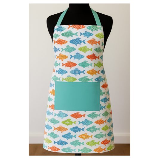 Airwill Cotton Designer Aprons Sized 65cm in Width and 80cm in Length 2 Long Ties on Both 2 Sides