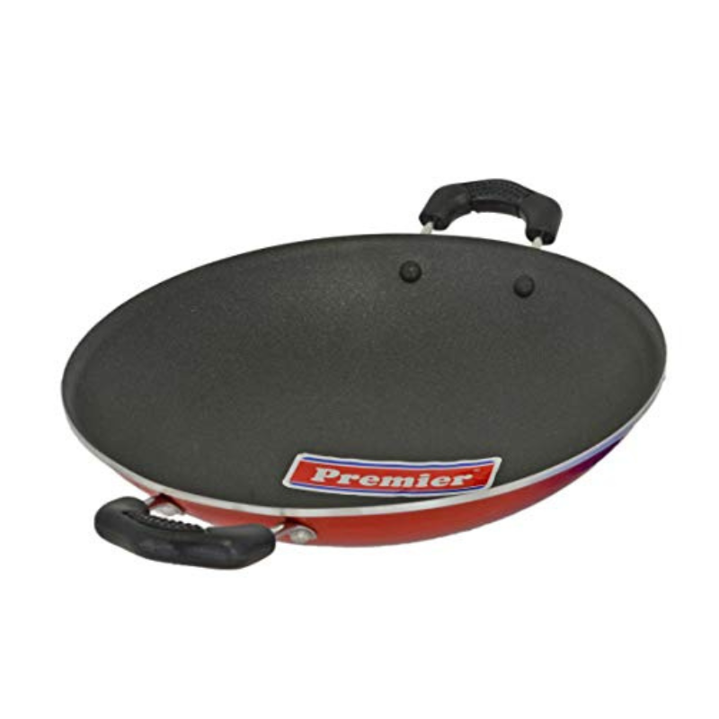 Premier Aluminium Non-stick Cookware Appam Pan Supreme 22 Cm (Colour May Vary) - 740 gms