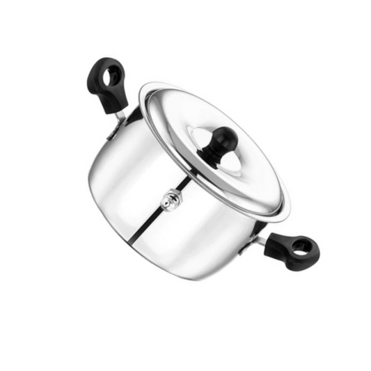 Sowbaghya Stainless Steel Milk Boiler 1 Litre Silver Milk Boiler Cooker Milk Boiling Pot