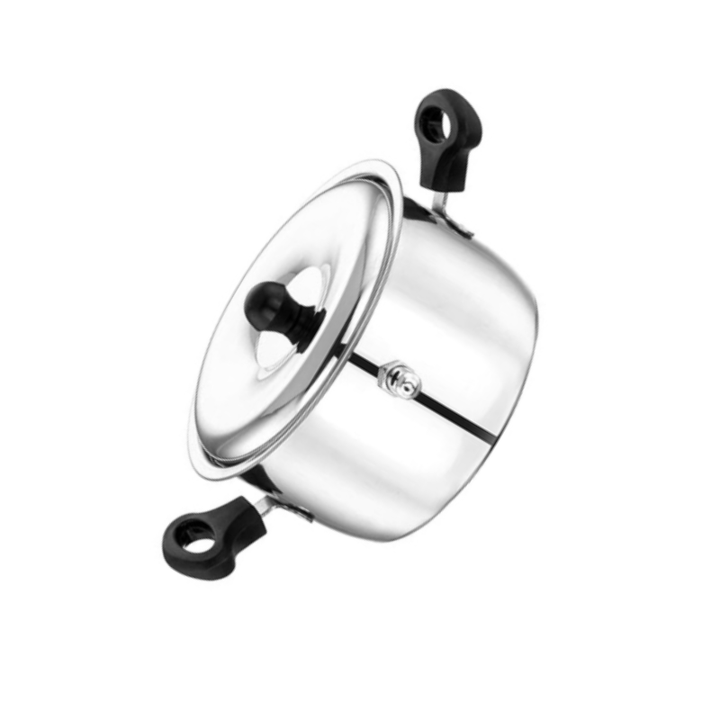 Sowbaghya Stainless Steel Milk Boiler 1 Litre Silver Milk Boiler Cooker Milk Boiling Pot