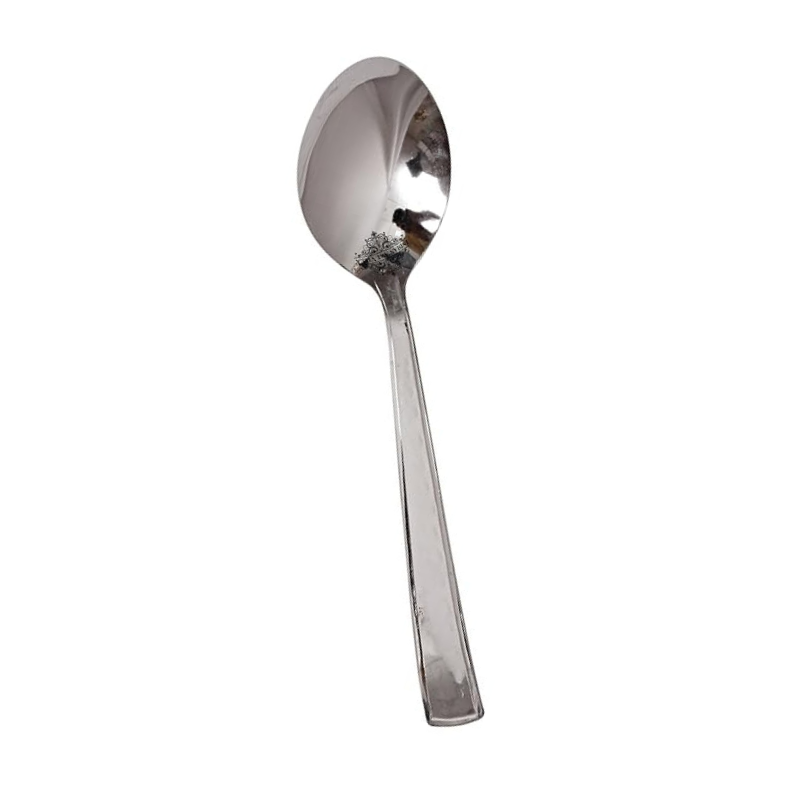 IndianArtVilla Handmade Hammered Stainless Steel Coffee Spoon Cutlery Set, 6 Pieces