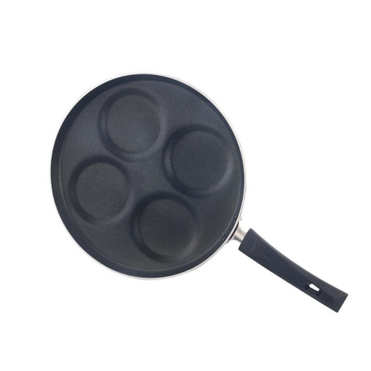 Sowbaghya Non Stick Uttappam Tawa(4Pits) Red 4 Cavities Thickness 3.2 mm Dia 305 mm