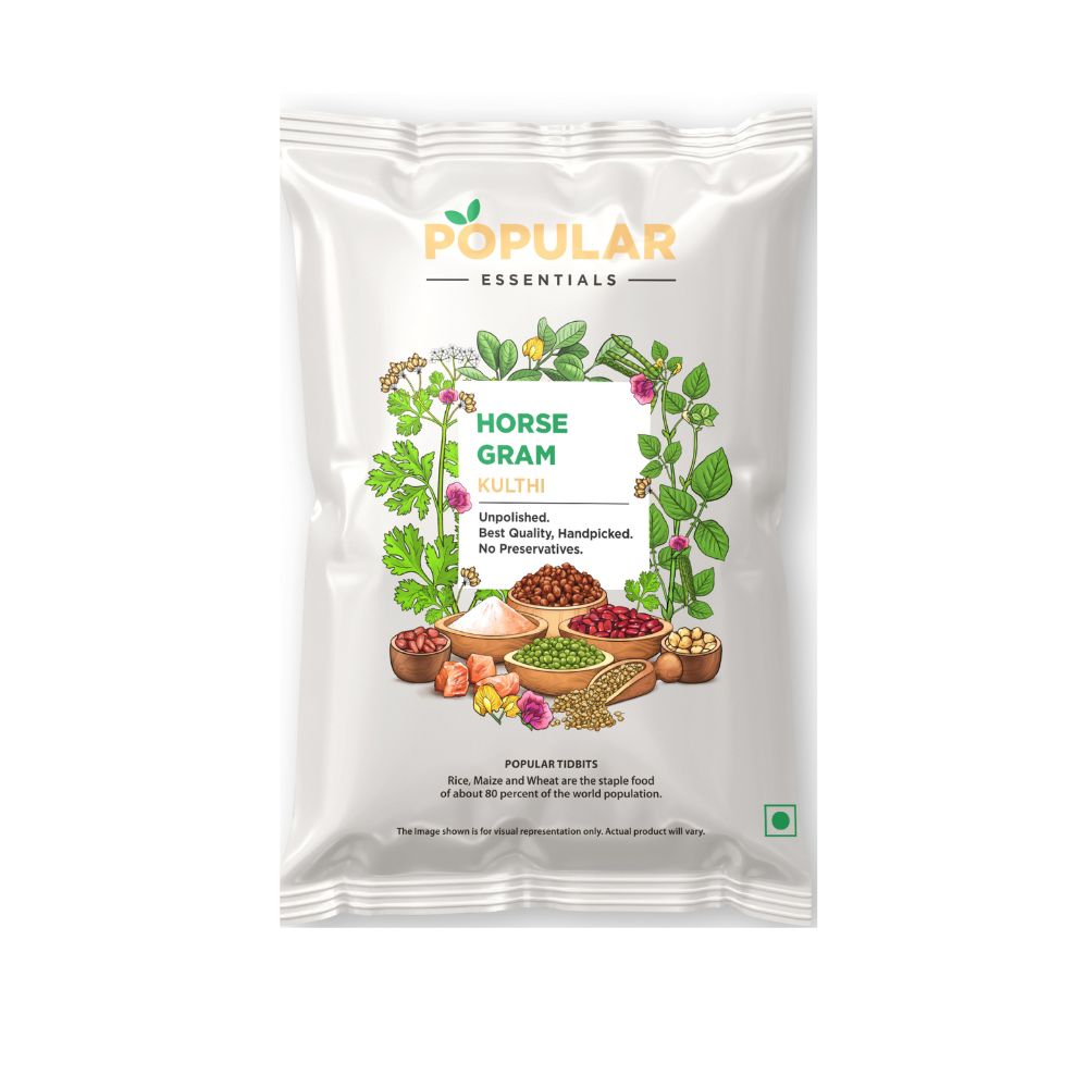 Popular Foods Essentials Premium Horse Gram - 500 gms (Pack of 3)