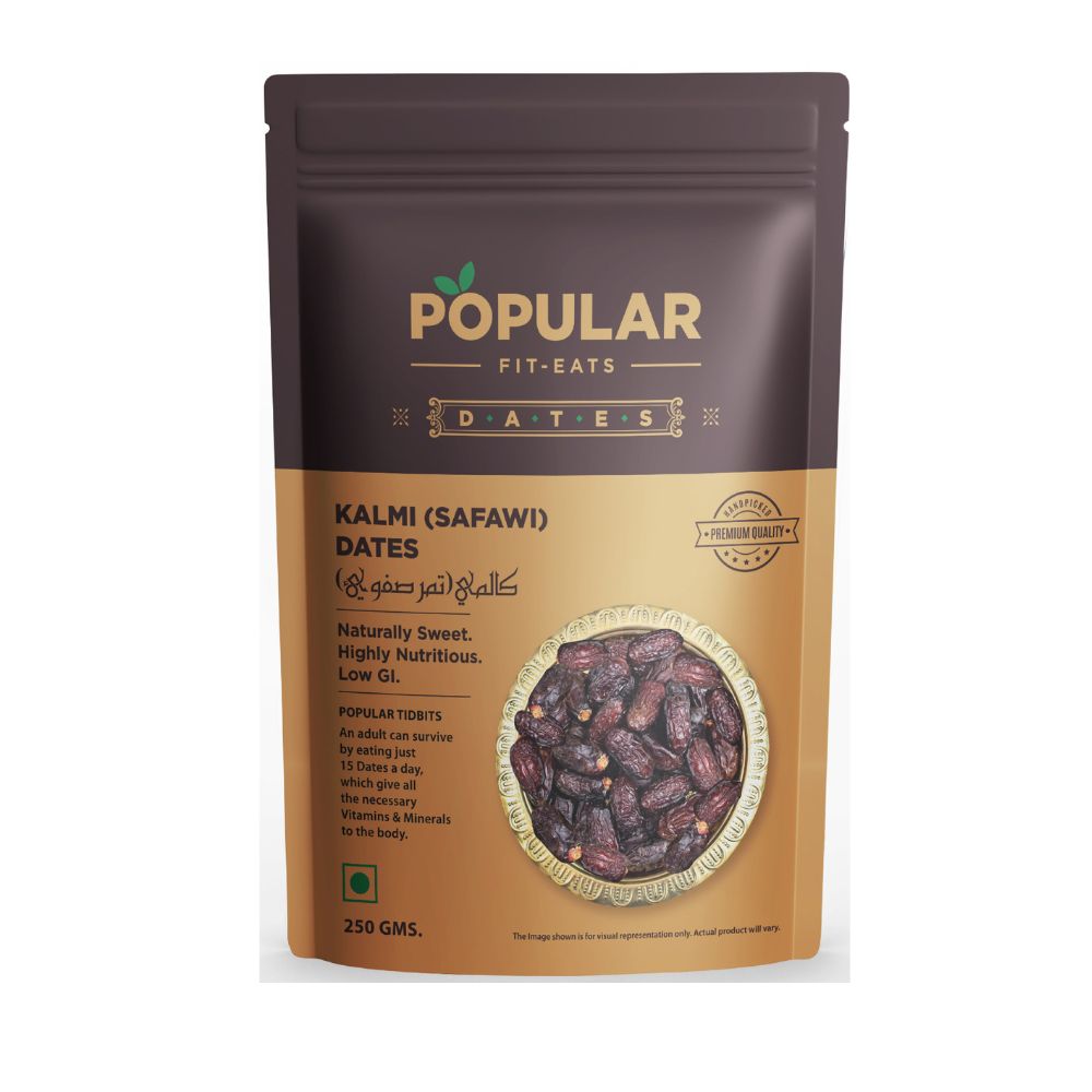 Popular Foods Fit Eats Dates - Safawi / Kalmi - 250 gms