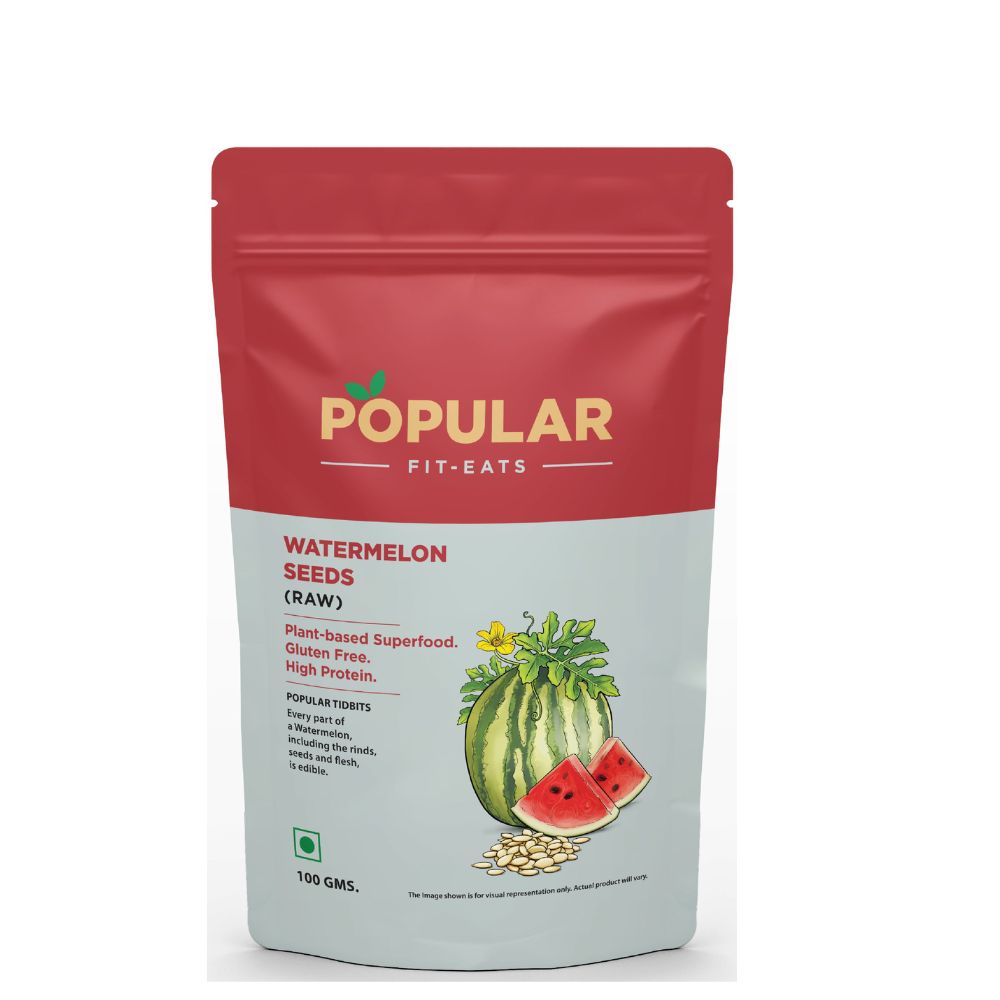 Popular Foods Fit Eats Raw Watermelon Seeds - 100 gms