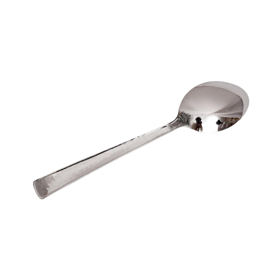 IndianArtVilla Handmade Hammered Stainless Steel Baby Spoon Cutlery, 1 Pieces