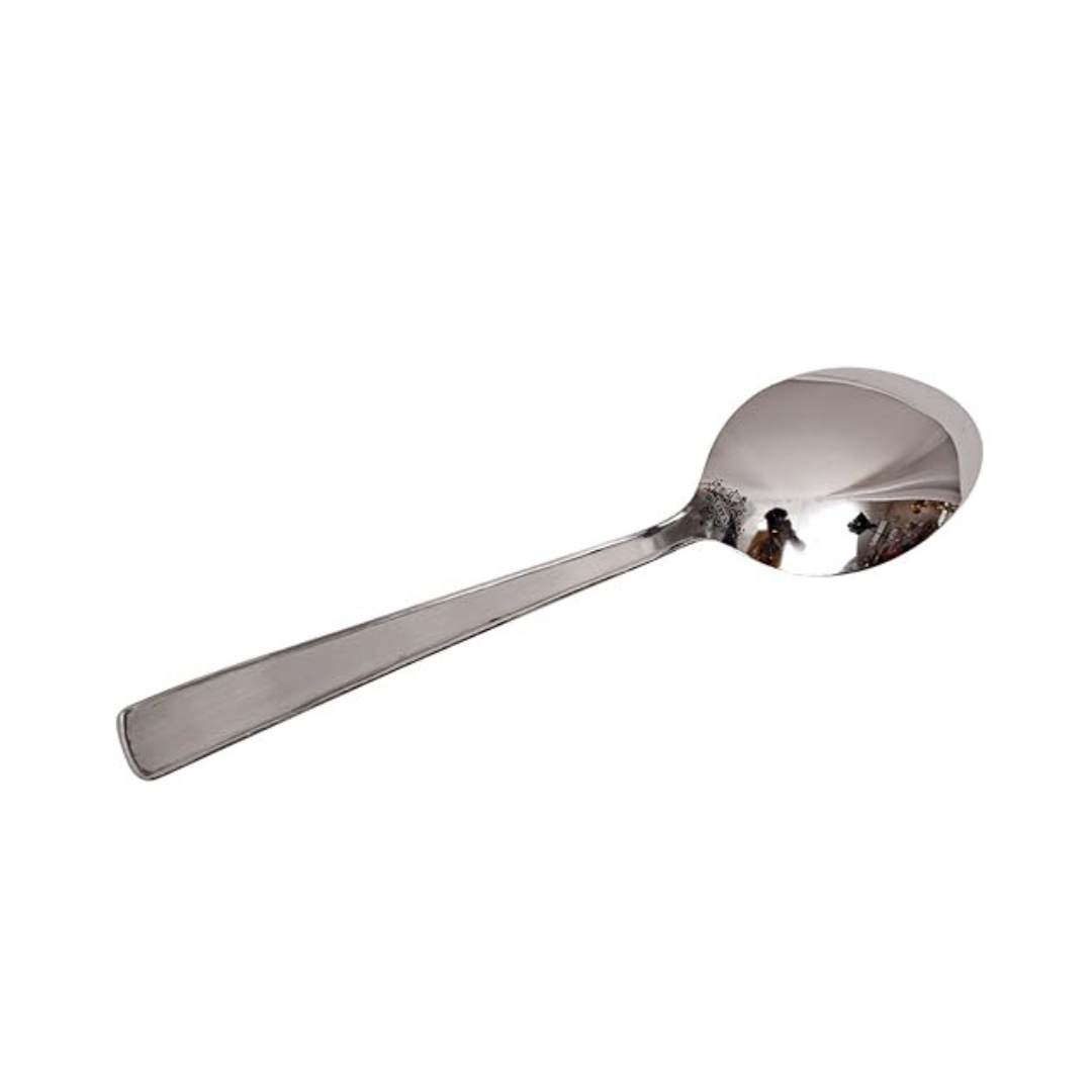 Indian Art Villa Matt Finsh Stainless Steel Dessert Spoon Cutlery Set, 2 Pieces