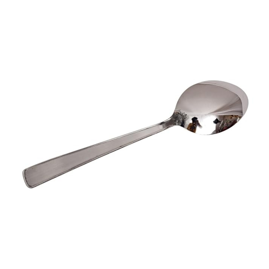 Indian Art Villa Matt Finsh Stainless Steel Dessert Spoon Cutlery Set, 4 Pieces