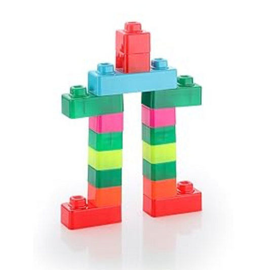 Zudo Toys Zudo 48 Piece Classic Big Building Blocks Large Toddler Blocks StemToy Building Blocks