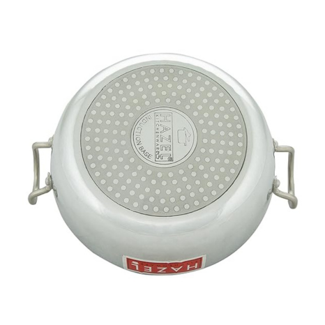Hazel 4 mm Aluminium Induction Base Kadai with Handle 3000 ml