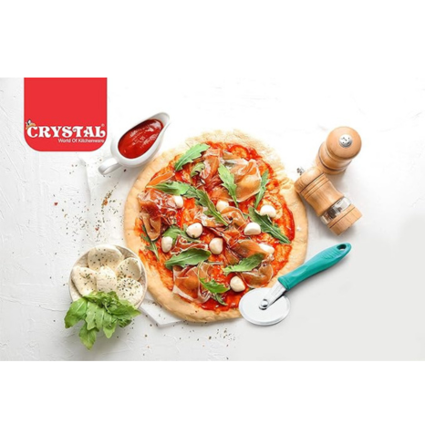 Crystal MKA069 Stainless Steel Pizza Cutter Multicolour