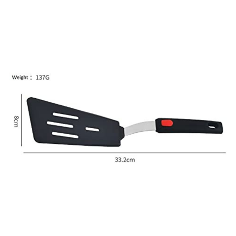 P-Plus International Pancake Spatula Silicone Turner for Nonstick Cookware Large Pancake Flipper