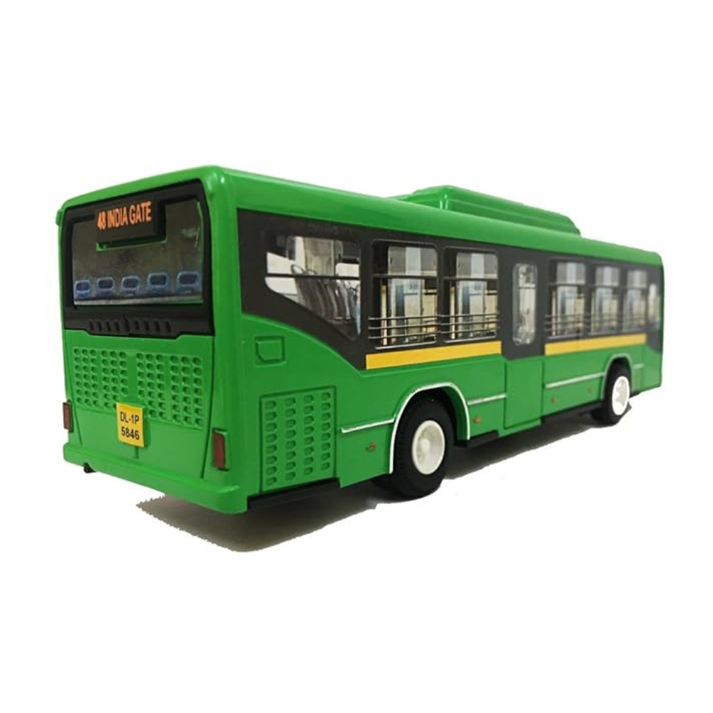 Centy Toys Plastic Pull Back Bus Low Floor CNG Bus