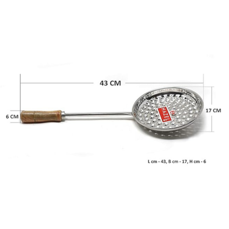 Hazel Boondi Maker Stainless Steel Centimeters Multipurpose Jhara for Boondi Small And Medium