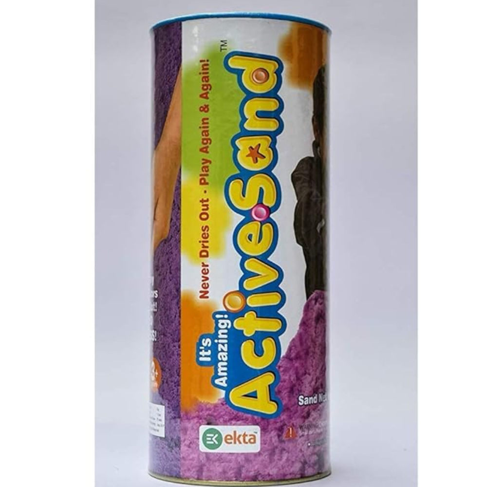Ekta Active Sand Canister Playset for Kids Sand Crafting Kit Multicolor Sand