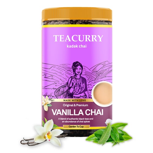 Vanilla Chai - 100% Natural Vanilla Flavoured Assam Black Tea | With Real Ingredients
